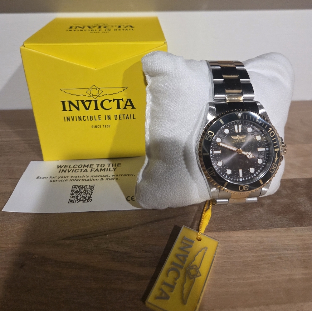 Invicta Pro Diver Men's Watch Stainless Steel Gold 49706